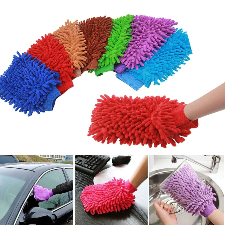 One Sided Microfiber Wash Mitt for Car Cleaning Mitts