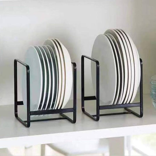 Plate and dish rack/organizer bronze rack for kitchen and dining
