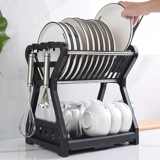 Multi Purpose Kitchen Plastic Comfort Rack (Random Colours)