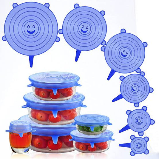 Pack of 6 Silicon Lids China imported