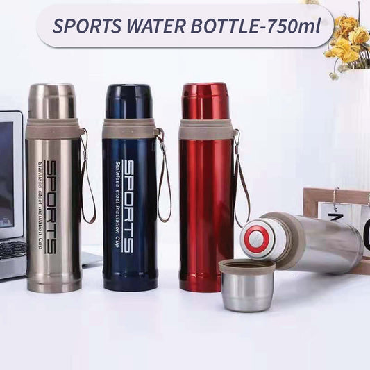 Sport Stainless Steel Water Bottle 750ml