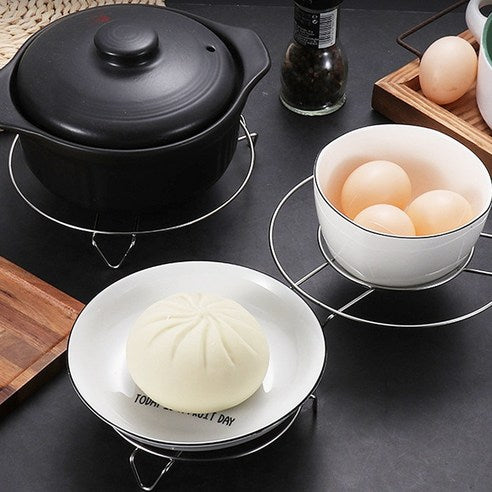 سٹینلیس سٹیل گول برتن سٹیمر ریک