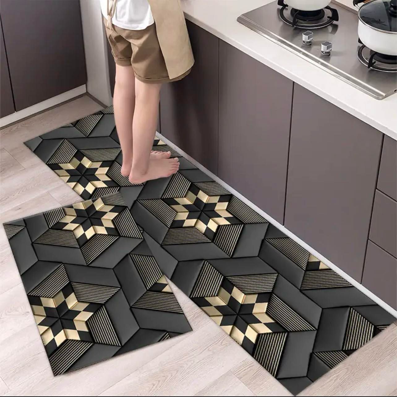 2 Pcs Runner Mat Set