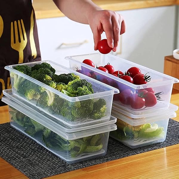 Meat Storage Container With Removable Drain Plate And Lid
