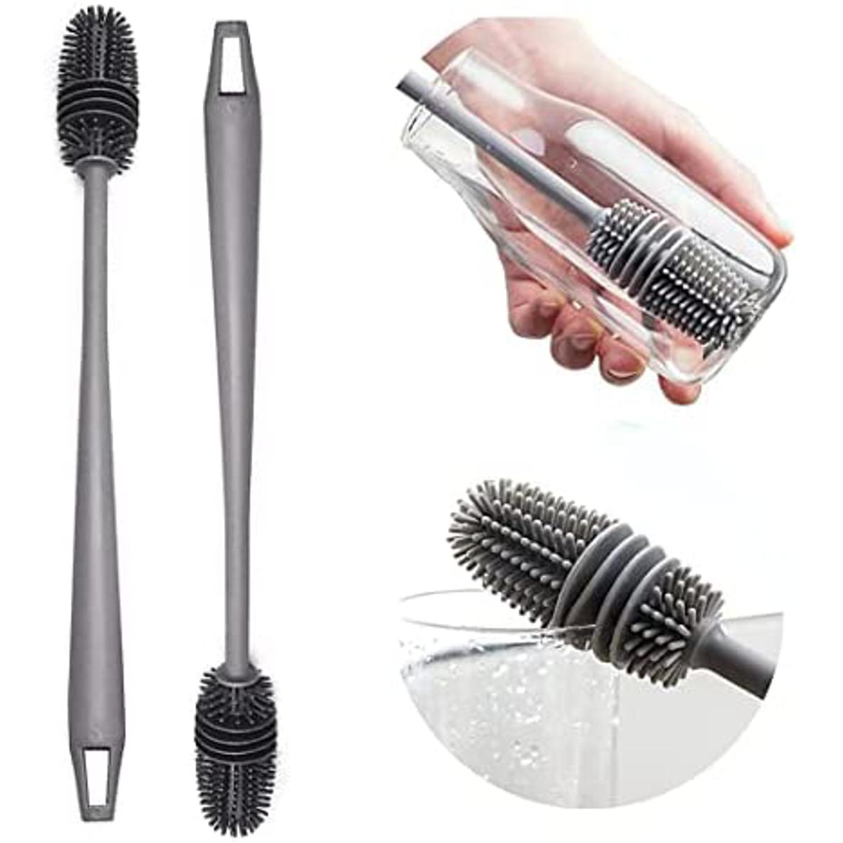 Silicon Glass & Cleaning Brush