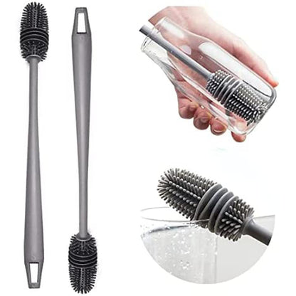 Silicon Glass & Cleaning Brush