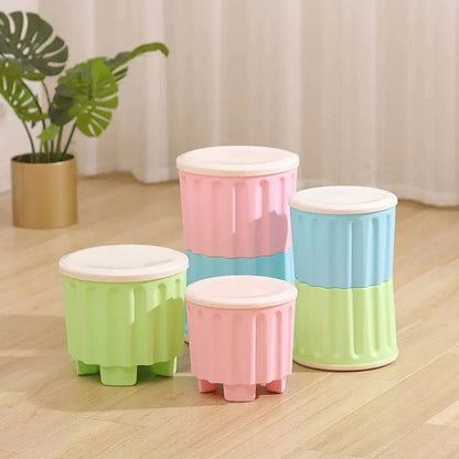 Multi- Purpose Plastic Smart Storage Stool