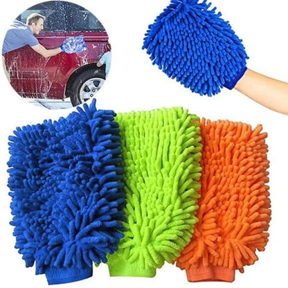 One Sided Microfiber Wash Mitt for Car Cleaning Mitts