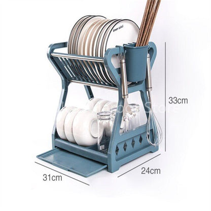 Multi Purpose Kitchen Plastic Comfort Rack (Random Colours)