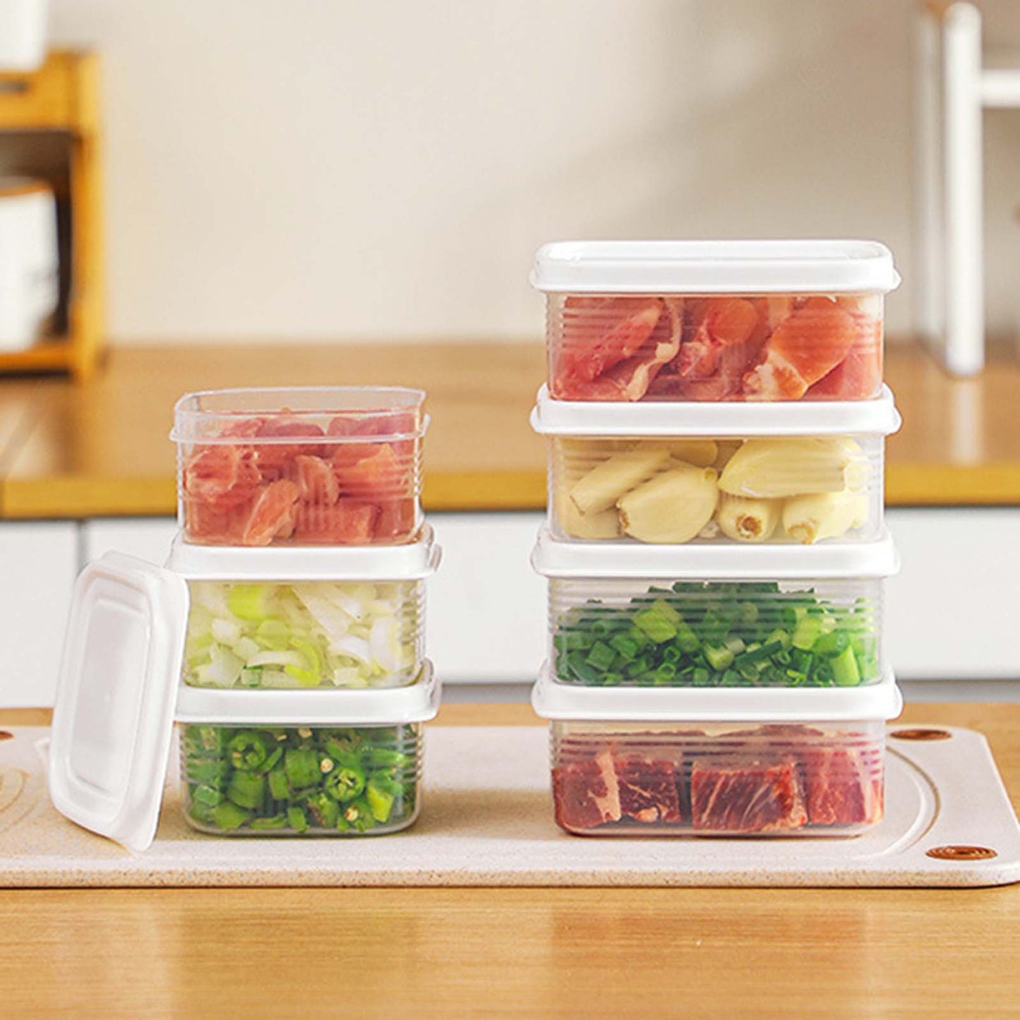 10pcs Stackable Food Storage Containers