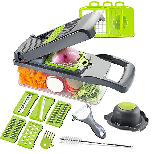 16 Pieces Vegetable Slicer Multifunction Slicer Grater Cutter