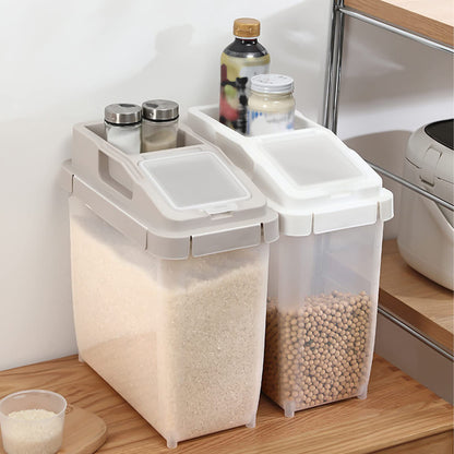 Plastic Multi Purpose Rice & Flour Container With 4 Spoon