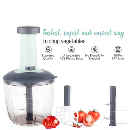 1.5 Liter Kitchen Handy Push Chopper