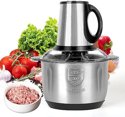 3 in 1 Speed Silver Crest Stainless Steel Vegetable Mixer Grinder for Kitchen
