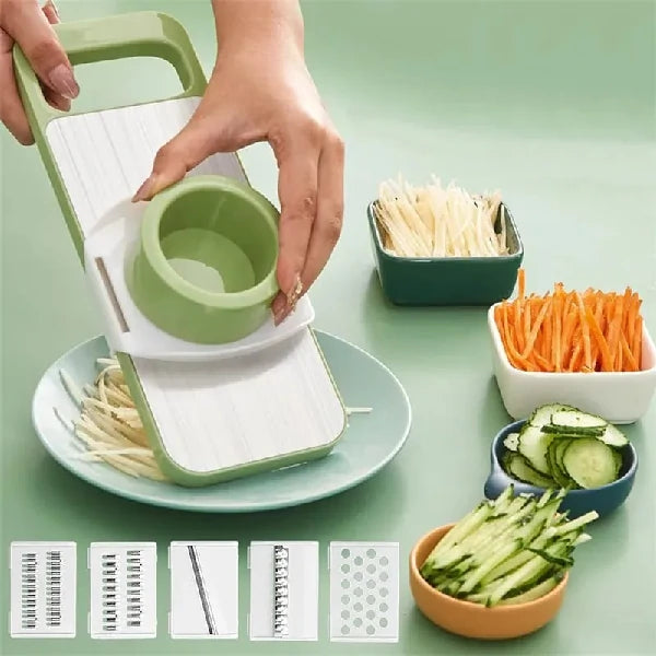 5in1 Vegetable Stainless Steel Cutter