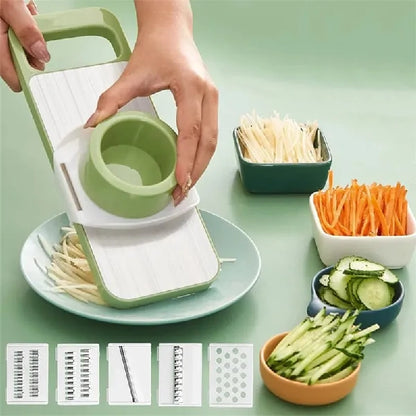 5in1 Vegetable Stainless Steel Cutter