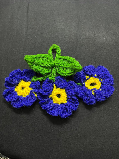 Blue Flower Keychain